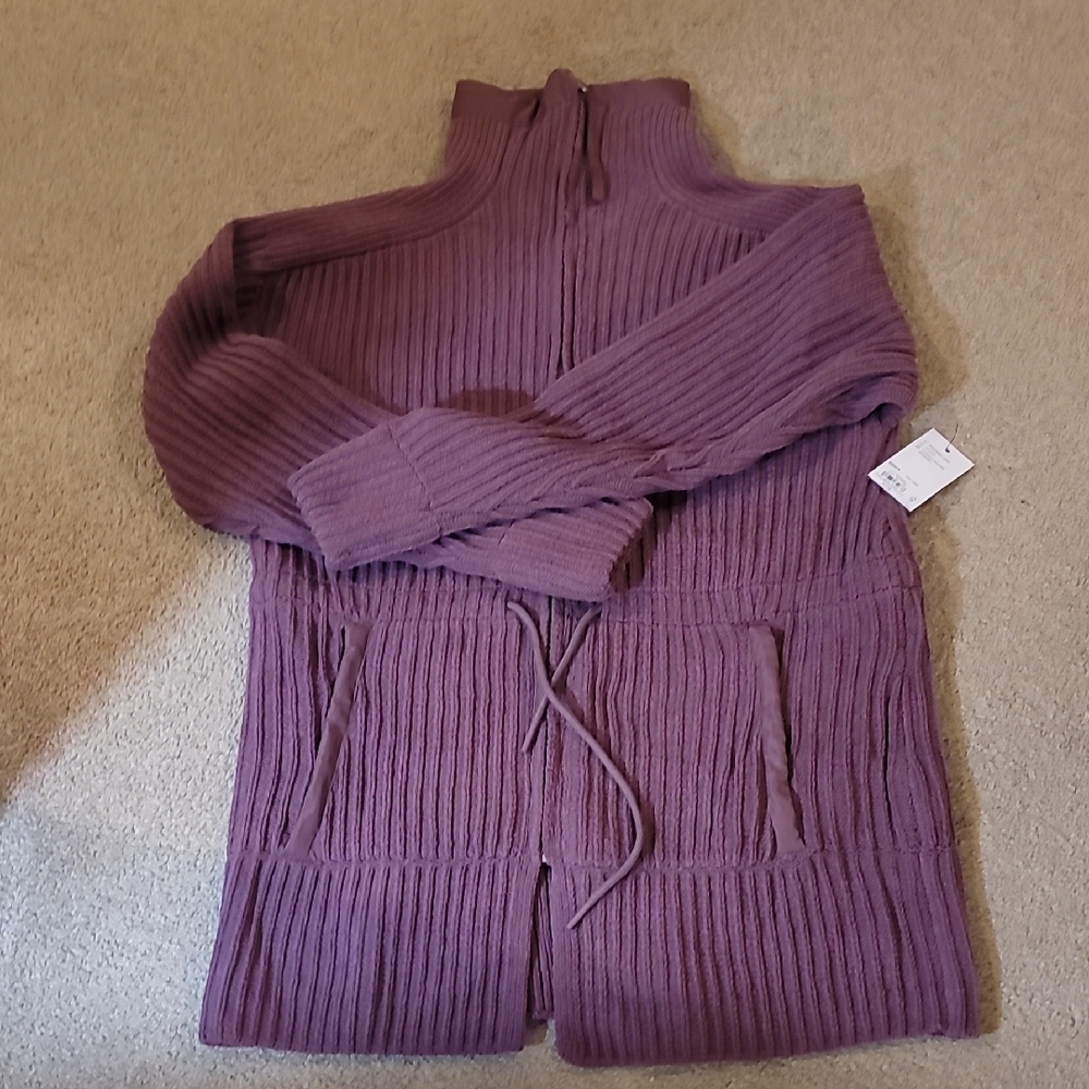 Urban/Commuter Ribbed Knit Cardigan